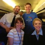 With stars Brett Bower and Brianna Looby, and our director, Ryan Scott. Gotta love Ryan’s shirt, right?